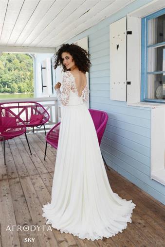 Suknia ślubna Sky tył z kolekcji Elope 2019 firmy Afrodyta z Rzeszowa