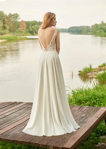 Suknia ślubna Amalia tył z kolekcji DFM 2019 Relevence Bridal